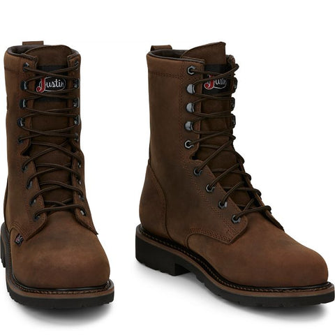 Justin Drywall 8" Waterproof Steel Toe SE961